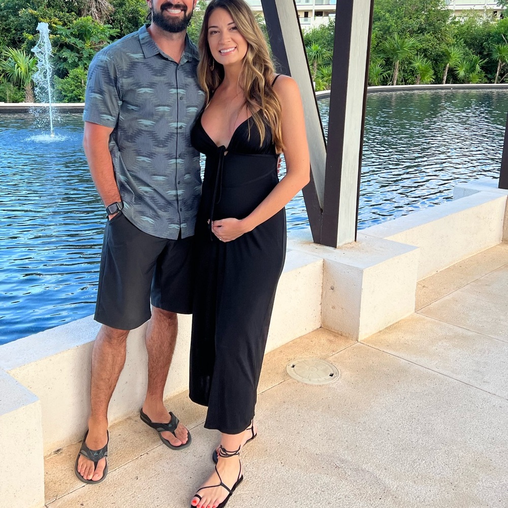 Zara Black Strappy Maxi Dress